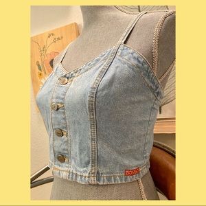 Bongo denim crop top